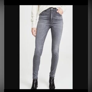Citizens Of Humanity High-Rise Gray Skinny Jeans